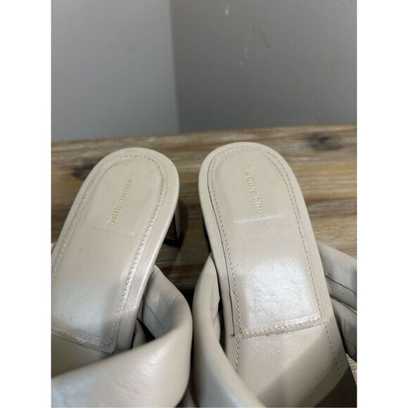 Anine Bing Women's Cade Mid Heel Slide Sandals - Picture 10 of 11